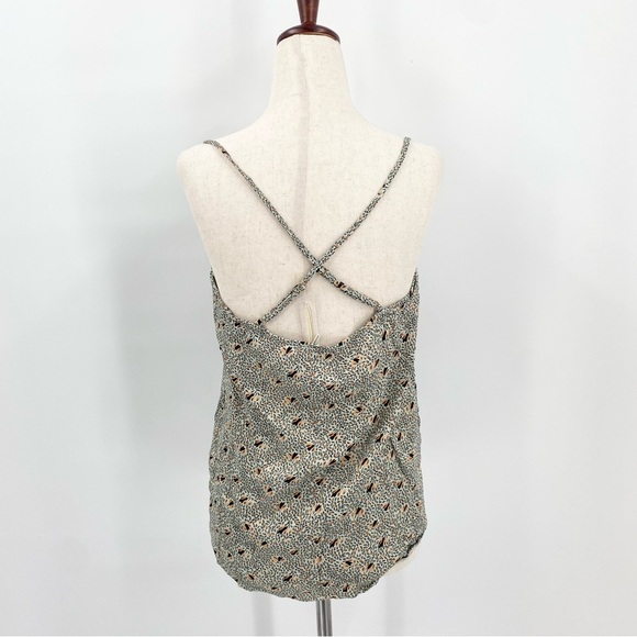Anthropologie Floreat Cross Back Printer Tank Top Small - Picture 2 of 6